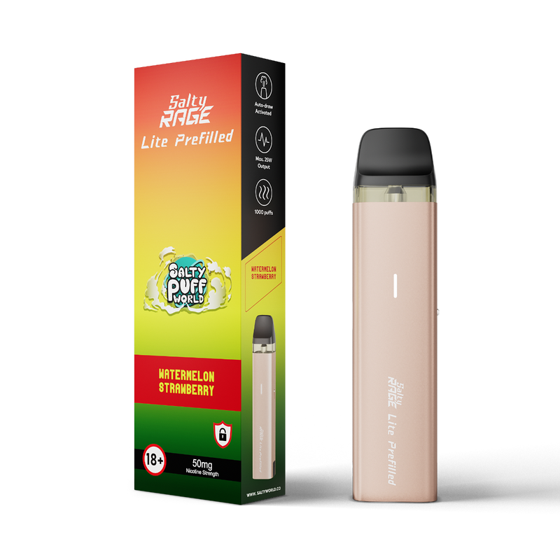 Watermelon Strawberry -Salty Rage Lite Pre-filled Kit