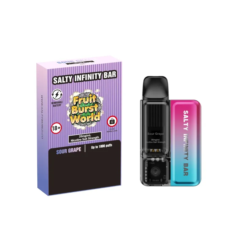 Salty Infinity Bar Sour Grape Disposable Vape